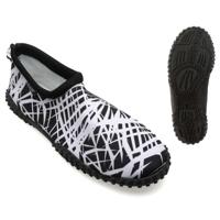 Slippers Lines Wit/Zwart Schoenmaat 45