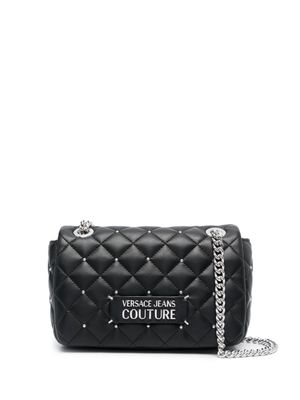 Versace Jeans Couture sac à bandoulière matelassé à logo - Noir Versace Jeans Couture sac à bandoulière matelassé à logo - Noir