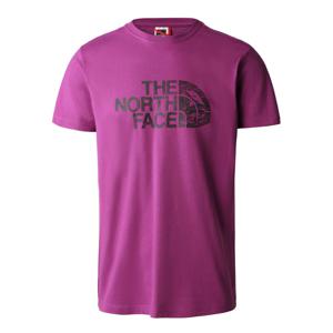 The North Face S/S Woodcut Dome Heren T-shirt Purple Cactus Flower XL