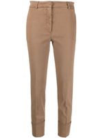 Antonelli pantalon chino court à coupe slim - Marron - thumbnail