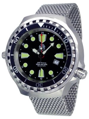 Tauchmeister T0275MIL Ronda GMT XXL duikhorloge 1000m
