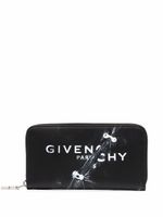 Givenchy portefeuille continental à logo imprimé - Noir