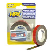 HPX Dubbelzijdig acryl tape hsa powerbond antraciet 12mm x 2m