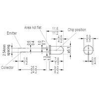 OSRAM SFH 300 FA-3/4 Fototransistor 5 mm 1100 nm 25 ° SFH 300 FA-3/4