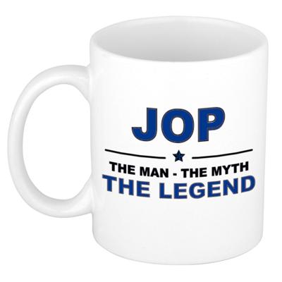 Jop cadeau mok - man myth legend - naam koffiemok - 300 ml - collega - vaderdag