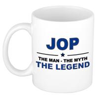 Jop cadeau mok - man myth legend - naam koffiemok - 300 ml - collega - vaderdag