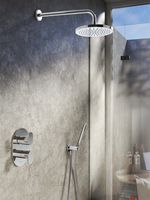 Hotbath Get Together IBS5ACR inbouwdouche met 3s handdouche, 15cm plafondbuis en glijstang chroom