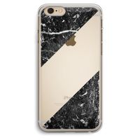 Zwart marmer: iPhone 6 Plus / 6S Plus Transparant Hoesje