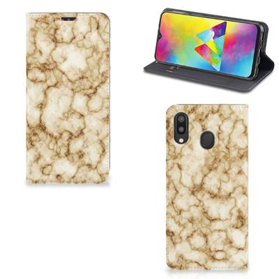 Samsung Galaxy M20 | Standcase | Marmer Goud