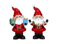 Santa 2 ass poly kerstdeco - Timstor