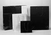 Draagtas gelamineerd zwart afm41x14x36cm