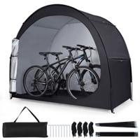 Fietsenstalling een Weerbestendige Fietsenoverkapping van Oxforddoek een Fietstent met Deur voor Twee Fietsen