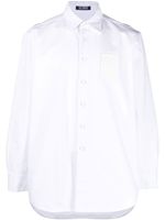 Raf Simons chemise à patch logo - Blanc