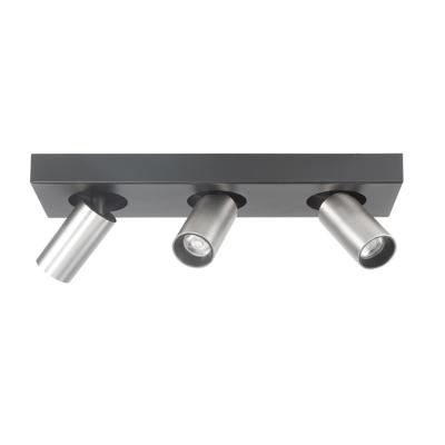 Highlight SpotEliano 3-lichts zwart met nikkel mat - S7482.30