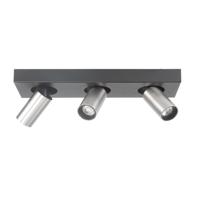 Highlight SpotEliano 3-lichts zwart met nikkel mat - S7482.30