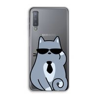 Cool cat: Samsung Galaxy A7 (2018) Transparant Hoesje