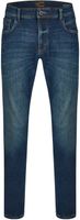 Camel Active Jeans Blauw Elastisch Organisch Katoen Regular Fit - thumbnail