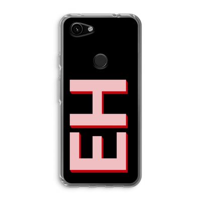 Monogram: Google Pixel 3a Transparant Hoesje