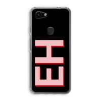 Monogram: Google Pixel 3a Transparant Hoesje