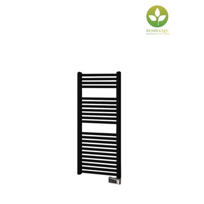 Plieger Palermo-EL III/Fischio elektrische designradiator horizontaal 1111x500mm 500W mat zwart 7250406 Plieger Palermo-EL III/Fischio elektrische designradiator horizontaal 1111x500mm 500W mat zwart 7250406