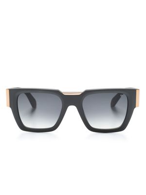 Philipp Plein Eyewear lunettes de soleil carrées à plaque logo - Gris