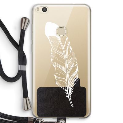 Pluim: Huawei Ascend P8 Lite (2017) Transparant Hoesje met koord