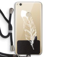 Pluim: Huawei Ascend P8 Lite (2017) Transparant Hoesje met koord