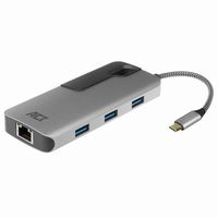 ACT AC7042 USB-C naar HDMI multiport adapter met ethernet en USB hub - thumbnail