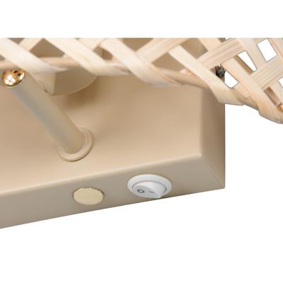 LED Wandlamp - Trion Vynx - 1 Lichtpunt tot 25 Watt - E27-fitting - Flexconnect Ready - IP20 - Beige - Metaal