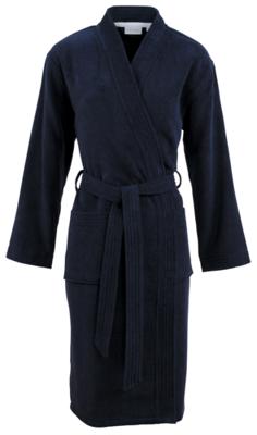 Carl Ross Carl Ross Unisex Badjas Kimono 37100 Night blue/White XXL