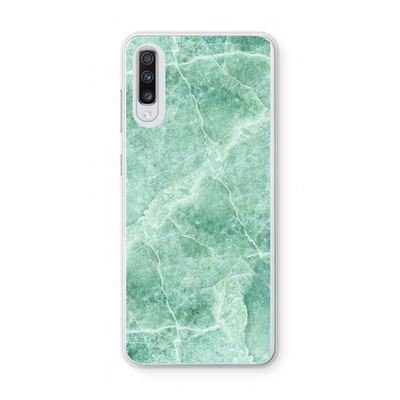Groen marmer: Samsung Galaxy A70 Transparant Hoesje