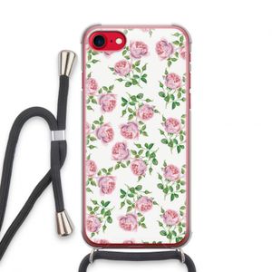 Kleine roosjes: iPhone SE 2020 Transparant Hoesje met koord
