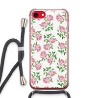Kleine roosjes: iPhone SE 2020 Transparant Hoesje met koord