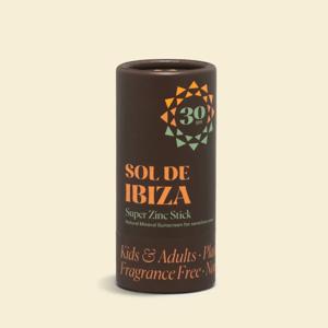 Sol de Ibiza Plasticvrije Natuurlijke Zonnecreme Stick SPF 30 Parfumvrij