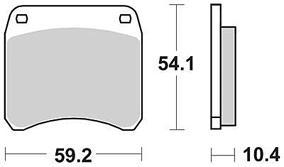 TRW Brake pad mcb 99 organic standard