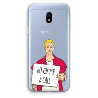 Gimme a call: Samsung Galaxy J3 (2017) Transparant Hoesje