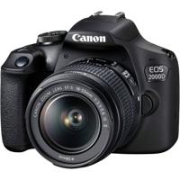 Canon EOS-2000D Digitale spiegelreflexcamera Incl. EF-S 18-55 mm IS II lens 24.1 Mpix Zwart Optische zoeker, Met ingebouwde flitser, WiFi, Full-HD - thumbnail