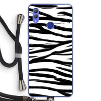 Zebra pattern: Honor Note 10 Transparant Hoesje met koord