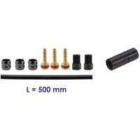 Elvedes vervangingskit hydr. slang 500mm or. tektro/trp 5.0