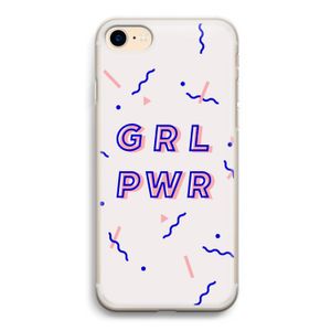 GRL PWR: iPhone 7 Transparant Hoesje