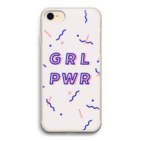 GRL PWR: iPhone 7 Transparant Hoesje