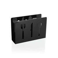 Servethouder Versa Zwart Metaal Keramisch Staal Ijzer 4,5 x 10 x 15 cm Bestekken Servethouder Versa Zwart Metaal Keramisch Staal Ijzer 4,5 x 10 x 15 cm Bestekken