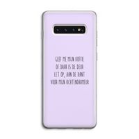 Ochtendhumeur: Samsung Galaxy S10 4G Transparant Hoesje