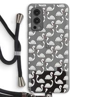 Zwanen: OnePlus Nord 2 5G Transparant Hoesje met koord