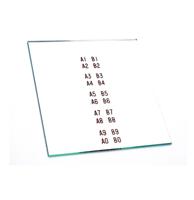 Seeburg programma ruitje J-K (bedrukt) model 100G / W / R / J Seeburg programma ruitje J-K (bedrukt) model 100G / W / R / J