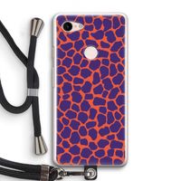 Purple Giraffe: Pixel 3 Transparant Hoesje met koord