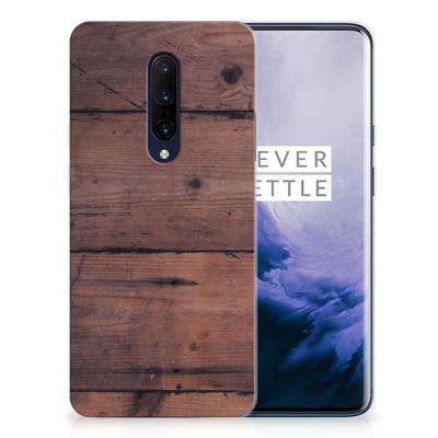 OnePlus 7 Pro | Bumper Hoesje | Old Wood