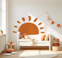Aanpasbare kleur zon muursticker kinderkamer