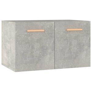 vidaXL Wandkast 60x36,5x35 cm bewerkt hout betongrijs