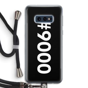 #9000: Samsung Galaxy S10e Transparant Hoesje met koord